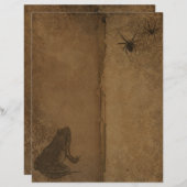 ヴィンテージハロウィーンスクラップブック紙 (正面/裏面)