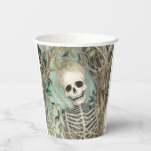 ヴィンテージハロウィーンスケルトン 紙コップ (裏面)