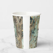 ヴィンテージハロウィーンスケルトン 紙コップ (左)