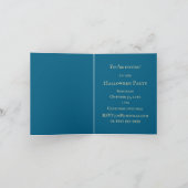 ヴィンテージハロウィーンストーリータイムリトルウィッチブラックキャット 招待状 (内部)