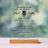 ヴィンテージハロウィーンスポオクタキュラシグネチャーカクテル アクリルサイン (ニュートラル)