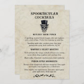 ヴィンテージハロウィーンスポオクタキュラシグネチャーカクテル メニュー (正面/裏面)