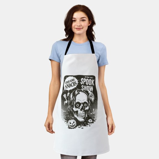 ヴィンテージハロウィーンスポックショー エプロン (着用した状態)
