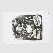 ヴィンテージハロウィーンスポックショー ゴルフタオル (横)