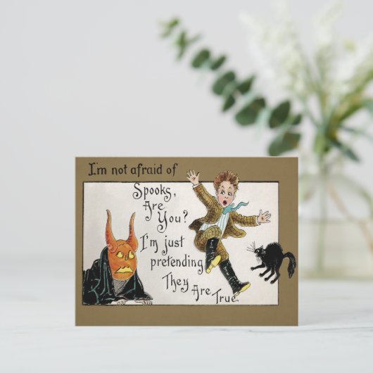 ヴィンテージハロウィーンスポックス葉書 ポストカード (スタンド正面)