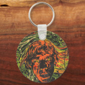 ヴィンテージハロウィーンゾンビズグラフィッティ通りアート キーホルダー (正面)