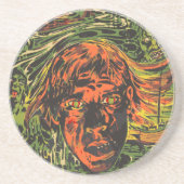 ヴィンテージハロウィーンゾンビズグラフィッティ通りアート コースター (正面)