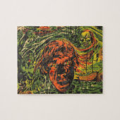 ヴィンテージハロウィーンゾンビズグラフィッティ通りアート ジグソーパズル (横)