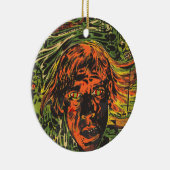 ヴィンテージハロウィーンゾンビズグラフィッティ通りアート セラミックオーナメント (右)