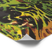 ヴィンテージハロウィーンゾンビズグラフィッティ通りアート ポスター (角)