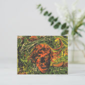 ヴィンテージハロウィーンゾンビズグラフィッティ通りアート ポストカード (スタンド正面)