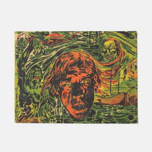ヴィンテージハロウィーンゾンビ、グラフィッティ通りアート ドアマット