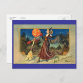 ヴィンテージハロウィーンダンス ポストカード (正面/裏面)