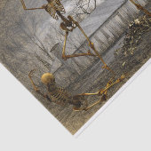 ヴィンテージハロウィーンデコページ踊りスケルトン 薄葉紙 (詳細)