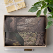 ヴィンテージハロウィーンデコペ幽霊のよく出るージハウス 薄葉紙 (ギフト)