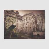 ヴィンテージハロウィーンデコペ幽霊のよく出るージハウス 薄葉紙 (正面)