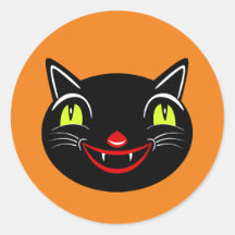 ヴィンテージハロウィーンデコレーションブラックキャットI