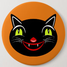 ヴィンテージハロウィーンデコレーションブラックキャットI