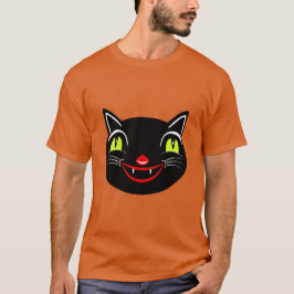 ヴィンテージハロウィーンデコレーションブラックキャットI Tシャツ