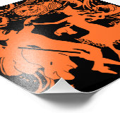 ヴィンテージハロウィーンデビルウィッチダンス フォトプリント (角)