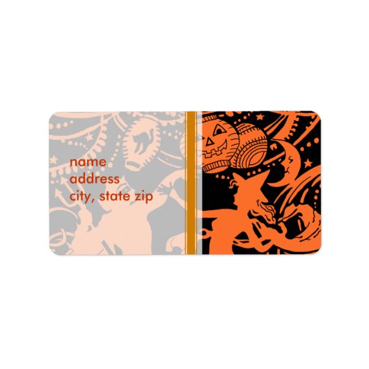 ヴィンテージハロウィーンデビルウィッチダンス ラベル (正面)