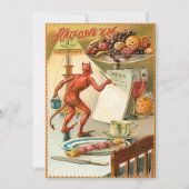 ヴィンテージハロウィーンデビルズメニュー シーズンカード (正面)