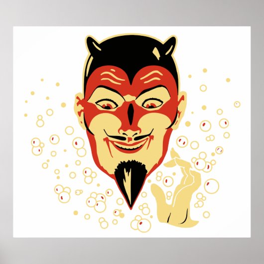 ヴィンテージハロウィーンデビルヘッド#2 ポスター (正面)