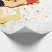 ヴィンテージハロウィーンデビルヘッド#2 ラッピングペーパー (角)