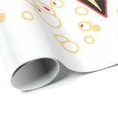 ヴィンテージハロウィーンデビルヘッド#2 ラッピングペーパー (ロールコーナー)