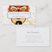 ヴィンテージハロウィーンデビルヘッド#2 名刺 (正面/裏面)