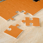 ヴィンテージハロウィーントリックまたはトリートスケルトン ジグソーパズル (側面)