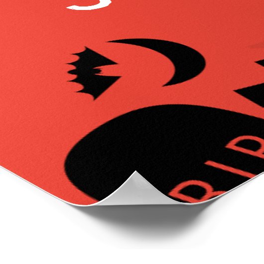 ヴィンテージハロウィーントリックまたはトリートハローウィンパーティ ポスター (角)