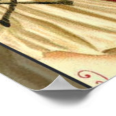 ヴィンテージハロウィーンハロウィーンのカボチャのちょうちんガール ポスター (角)