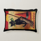 ヴィンテージハロウィーンバイエレンクラッサドル黒猫 アクセントクッション (裏面)