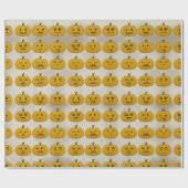 ヴィンテージハロウィーンパンプキンカービング ラッピングペーパー (フラット)