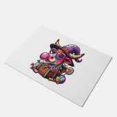 ヴィンテージハロウィーンファームウシ ドアマット (アングル)