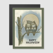 ヴィンテージハロウィーンフクロウズナイトムーン座って (正面/裏面)