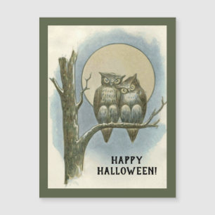 ヴィンテージハロウィーンフクロウズナイトムーン座って