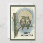 ヴィンテージハロウィーンフクロウズナイトムーン座って (正面)