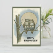 ヴィンテージハロウィーンフクロウズナイトムーン座って (スタンド正面)