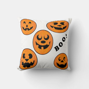 ヴィンテージハロウィーンブラックとオレンジパンプキはっきりしたン クッション