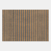 ヴィンテージハロウィーンブラックとオレンジ動揺して色 ラッピングペーパーシート (正面)