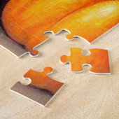 ヴィンテージハロウィーンブラックキットンイラストレーション ジグソーパズル (側面)