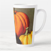 ヴィンテージハロウィーンブラックキャットとカボチャ カフェラテマグ (右)