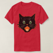ヴィンテージハロウィーンブラックキャットスカレディキャット1 Tシャツ (デザイン正面)
