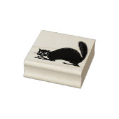 ヴィンテージハロウィーンブラックキャットスタンプ ラバースタンプ (スタンプ)