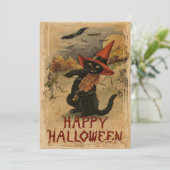 ヴィンテージハロウィーンブラックキャットフィドリング シーズンカード (スタンド正面)