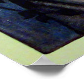 ヴィンテージハロウィーンブラックキャットフクロウのデコールポスター ポスター (角)