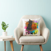 ヴィンテージハロウィーンブラックキャット クッション (椅子)