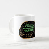 ヴィンテージハロウィーンブラックキャット コーヒーマグカップ (正面左)